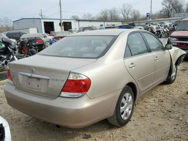 4T1BE32K15U056079 - 2005 TOYOTA CAMRY LE TAN photo 4