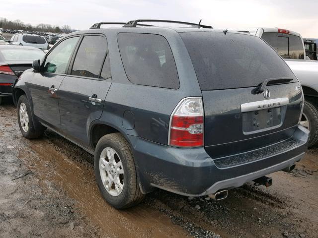 2HNYD18806H517935 - 2006 ACURA MDX TOURIN BLUE photo 3