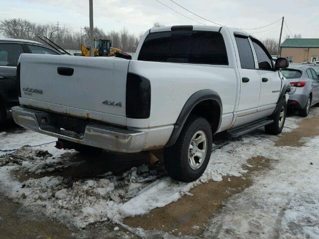 1D7HU18DX4J105283 - 2004 DODGE RAM 1500 S WHITE photo 4