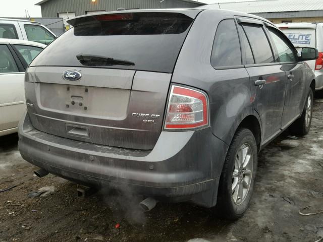 2FMDK38C39BA96158 - 2009 FORD EDGE SEL GRAY photo 4