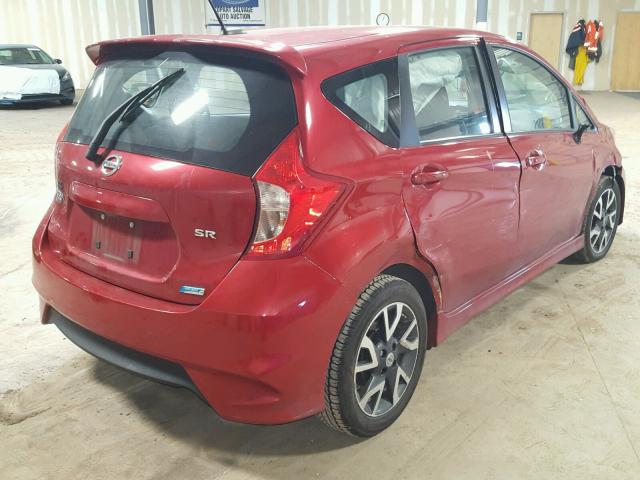 3N1CE2CP4FL369512 - 2015 NISSAN VERSA NOTE RED photo 4