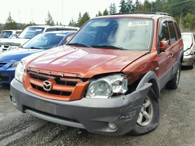 4F2CZ041X5KM28126 - 2005 MAZDA TRIBUTE S ORANGE photo 2