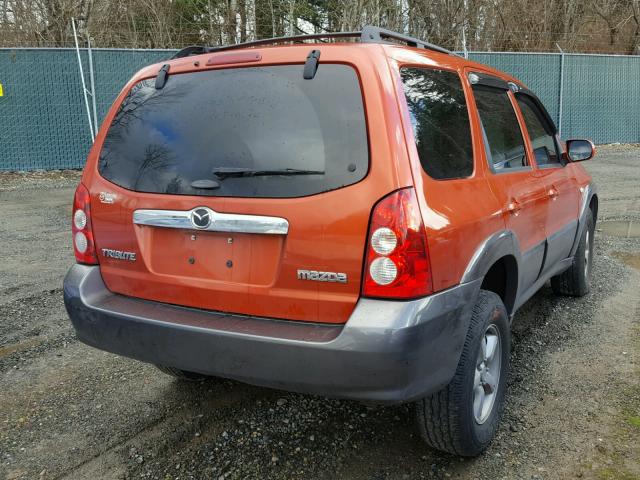 4F2CZ041X5KM28126 - 2005 MAZDA TRIBUTE S ORANGE photo 4