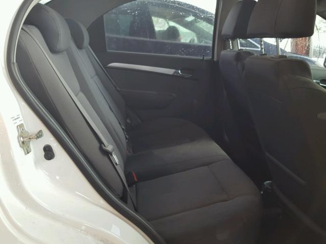 KL1TD5DE0AB098190 - 2010 CHEVROLET AVEO LS WHITE photo 6
