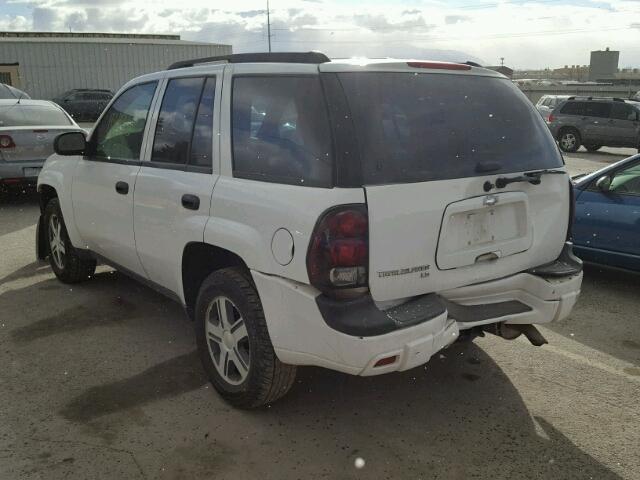 1GNDT13S862290746 - 2006 CHEVROLET TRAILBLAZE WHITE photo 3