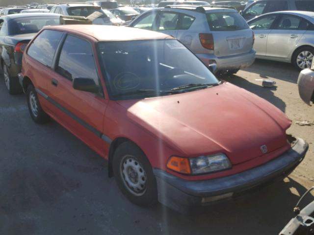 2HGED6341MH522912 - 1991 HONDA CIVIC RED photo 1