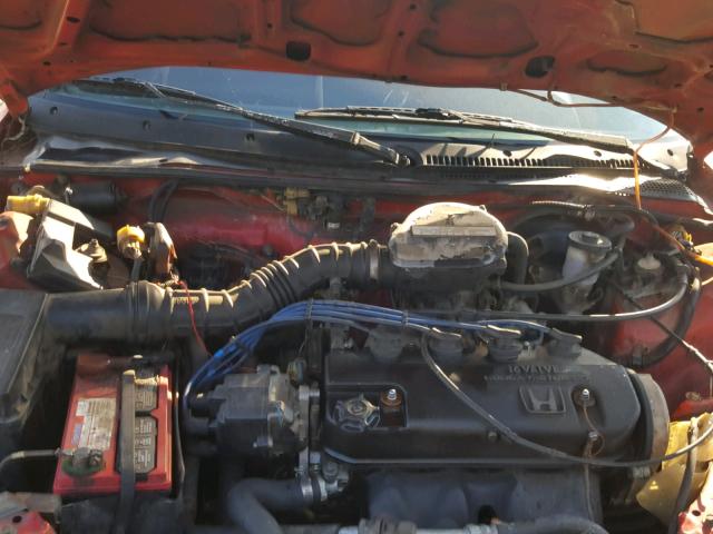 2HGED6341MH522912 - 1991 HONDA CIVIC RED photo 7