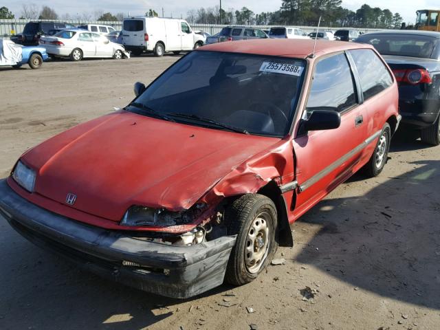 2HGED6341MH522912 - 1991 HONDA CIVIC RED photo 9