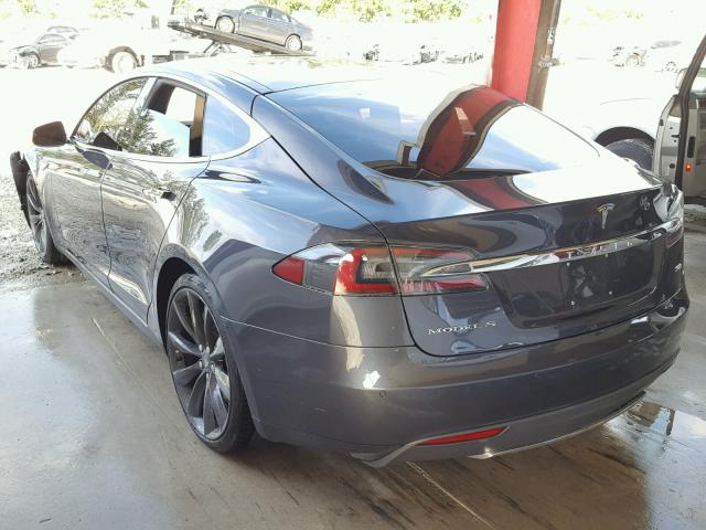 5YJSA1S2XFF097874 - 2015 TESLA MODEL S 70 CHARCOAL photo 3