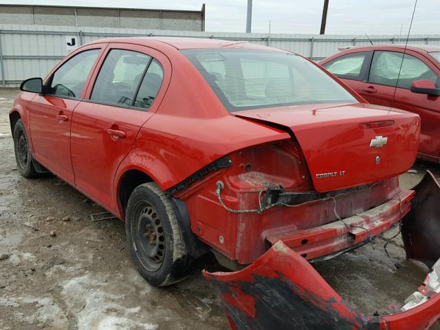 1G1AL58F887327291 - 2008 CHEVROLET COBALT LT RED photo 3