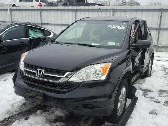 JHLRE4H49BC031694 - 2011 HONDA CR-V SE BLACK photo 2