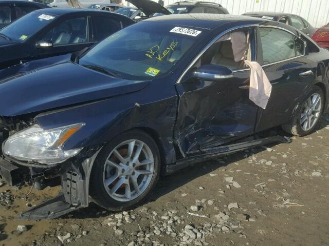 1N4AA5AP7AC826845 - 2010 NISSAN MAXIMA S BLUE photo 10