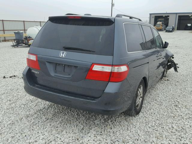 5FNRL38776B456539 - 2006 HONDA ODYSSEY EX CHARCOAL photo 4