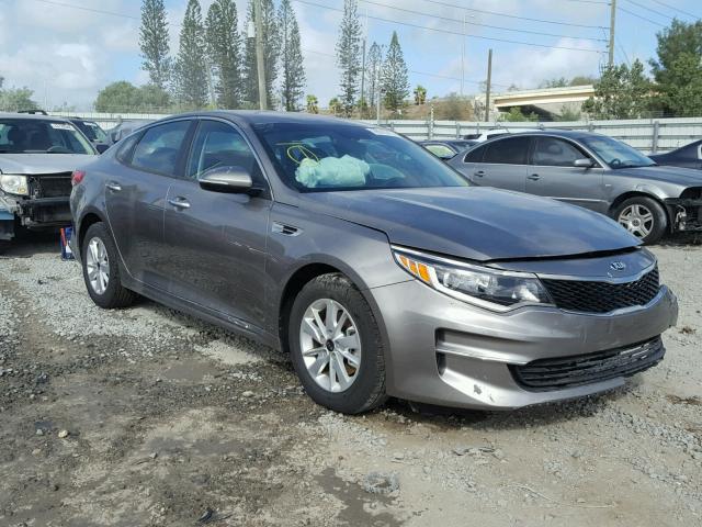 5XXGT4L3XJG176931 - 2018 KIA OPTIMA LX GRAY photo 1