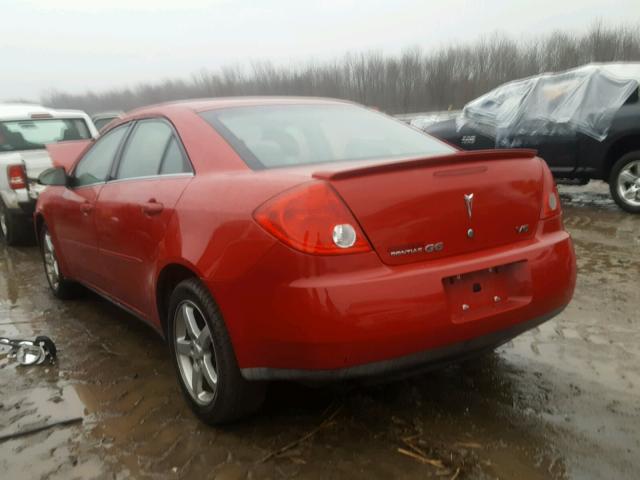 1G2ZG58N674127343 - 2007 PONTIAC G6 BASE RED photo 3