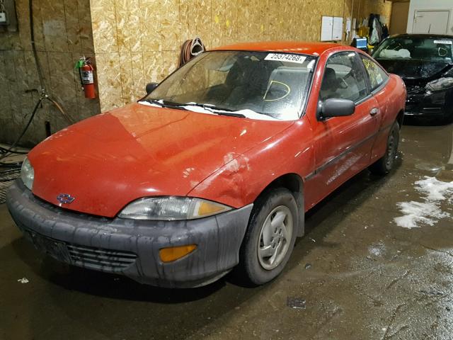 1G1JC1245VM125280 - 1997 CHEVROLET CAVALIER B RED photo 2