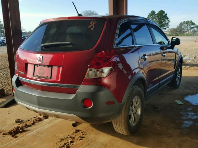 3GSCL33P38S653607 - 2008 SATURN VUE XE RED photo 4