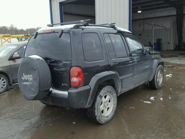 1J4GL58K03W518114 - 2003 JEEP LIBERTY LI BLACK photo 4