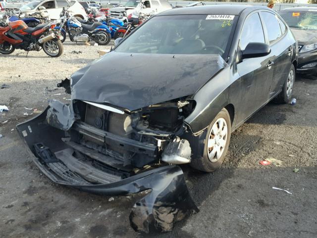 KMHDU46D58U312502 - 2008 HYUNDAI ELANTRA GL BLACK photo 2