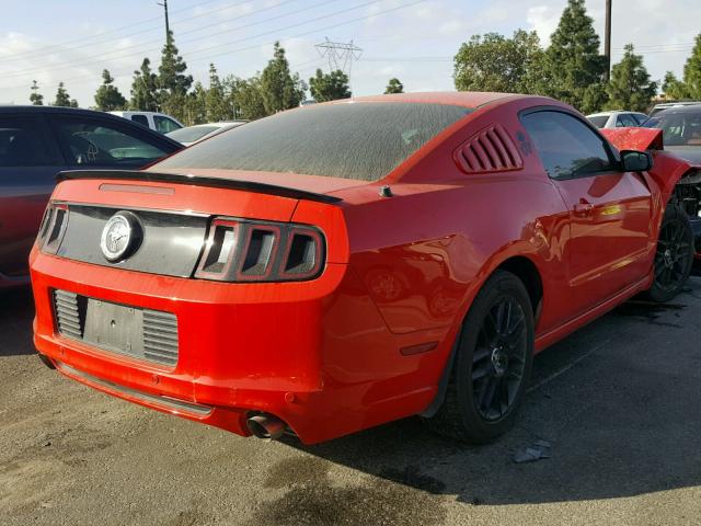 1ZVBP8AM2E5299289 - 2014 FORD MUSTANG RED photo 4