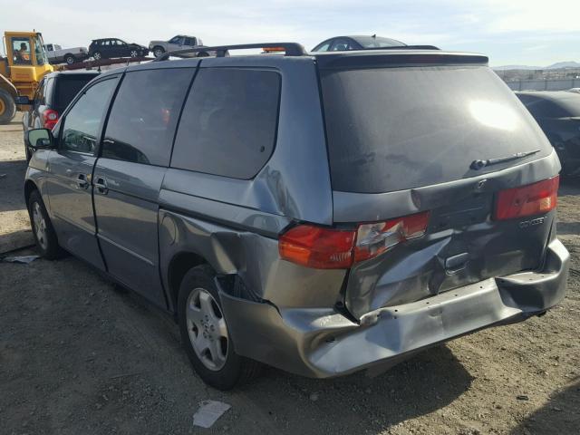 2HKRL18641H501376 - 2001 HONDA ODYSSEY EX GRAY photo 3