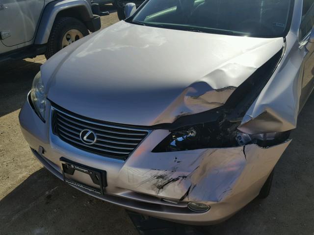 JTHBJ46G072061475 - 2007 LEXUS ES 350 SILVER photo 9