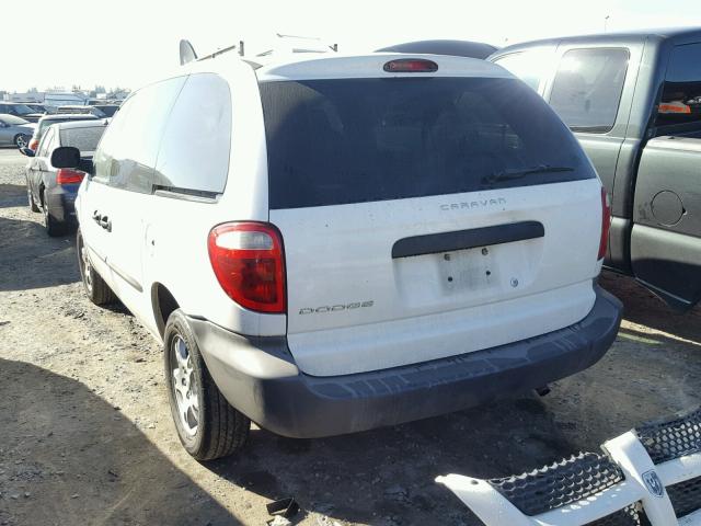 1D8GP25R04B594839 - 2004 DODGE CARAVAN SE WHITE photo 3