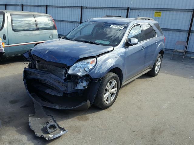 2GNALDEK9C6173869 - 2012 CHEVROLET EQUINOX LT BLUE photo 2