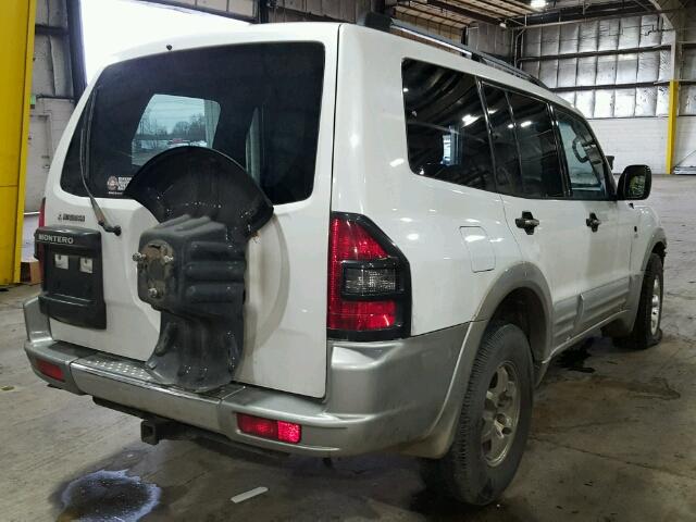 JA4MW31R32J003500 - 2002 MITSUBISHI MONTERO XL WHITE photo 4