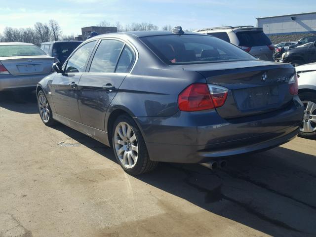 WBAVD33566KV59887 - 2006 BMW 330 XI BLACK photo 3