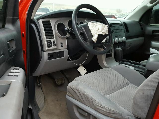 5TBBV54157S454660 - 2007 TOYOTA TUNDRA DOU RED photo 9