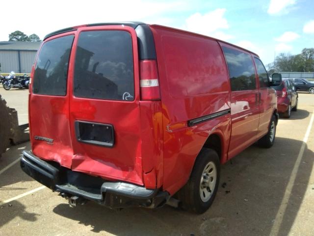 1GCSGAF45D1146530 - 2013 CHEVROLET EXPRESS G1 RED photo 4