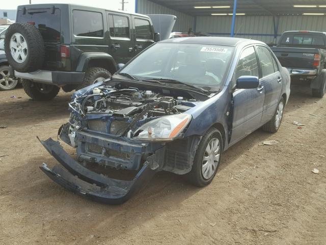 JA3AJ26E26U064542 - 2006 MITSUBISHI LANCER ES BLUE photo 2