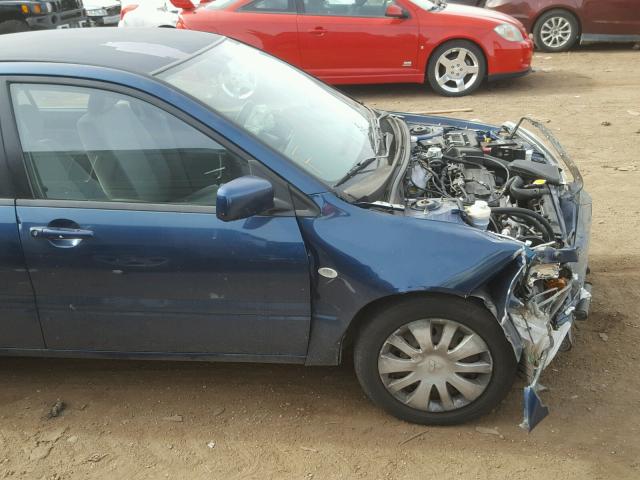 JA3AJ26E26U064542 - 2006 MITSUBISHI LANCER ES BLUE photo 9