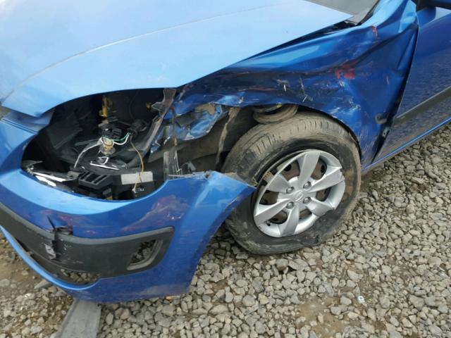 KNADE243196532965 - 2009 KIA RIO 5 SX BLUE photo 9