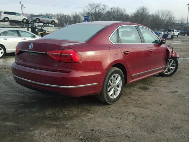 1VWAT7A3XGC046616 - 2016 VOLKSWAGEN PASSAT RED photo 4