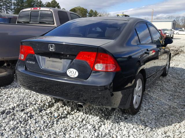 1HGFA16556L141364 - 2006 HONDA CIVIC LX BLACK photo 4