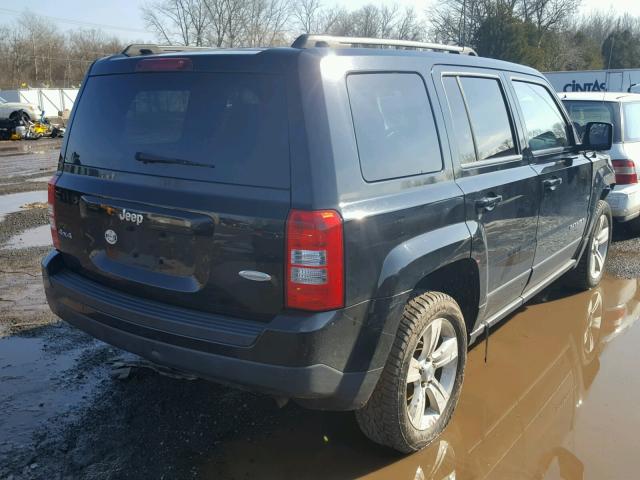 1C4NJRFB3CD633444 - 2012 JEEP PATRIOT LA BLACK photo 4