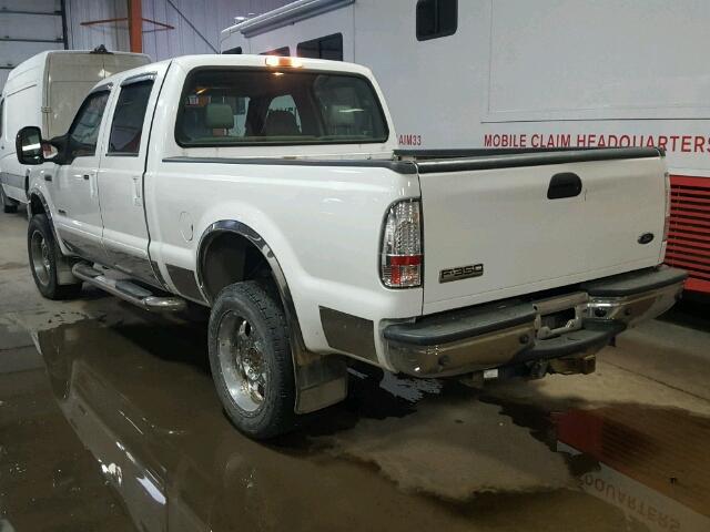 1FTWW31P57EB37535 - 2007 FORD F350 SRW S WHITE photo 3