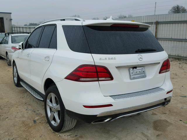 4JGDA5JB6GA662645 - 2016 MERCEDES-BENZ GLE 350 WHITE photo 3