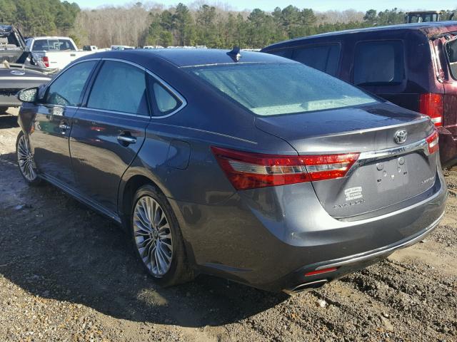 4T1BK1EB9GU221386 - 2016 TOYOTA AVALON XLE GRAY photo 3