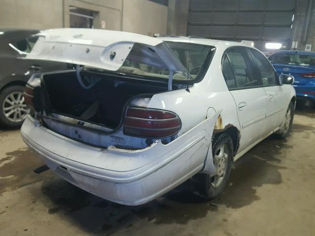 1G3NB52M5X6302310 - 1999 OLDSMOBILE CUTLASS GL WHITE photo 4