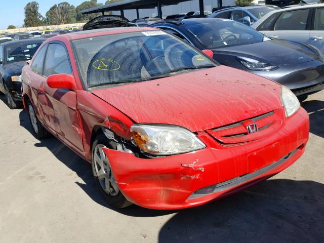 1HGEM22952L071747 - 2002 HONDA CIVIC EX წითელი ფოტო 1