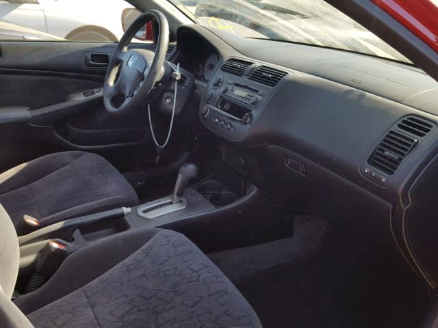 1HGEM22952L071747 - 2002 HONDA CIVIC EX წითელი ფოტო 5