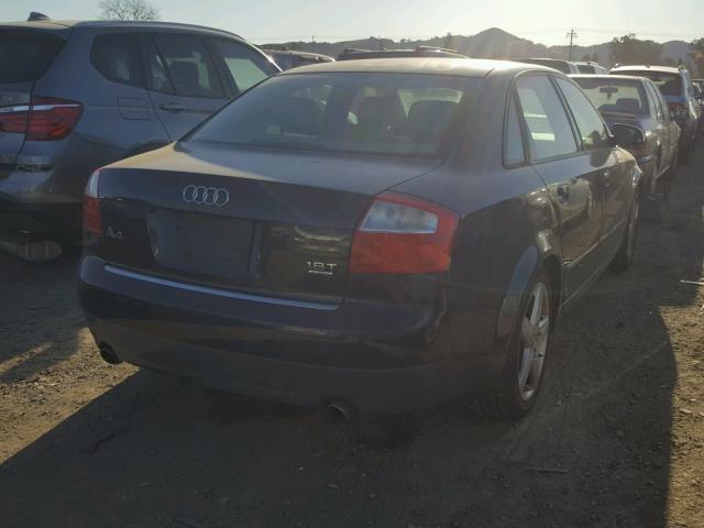 WAULC68E72A151208 - 2002 AUDI A4 1.8T QU PURPLE photo 4