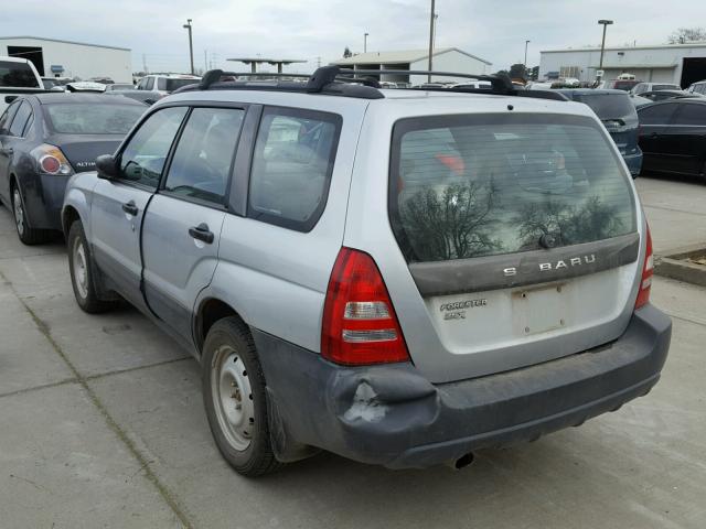 JF1SG63615G728289 - 2005 SUBARU FORESTER 2 SILVER photo 3