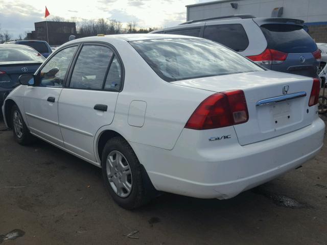 2HGES16531H566242 - 2001 HONDA CIVIC LX WHITE photo 3