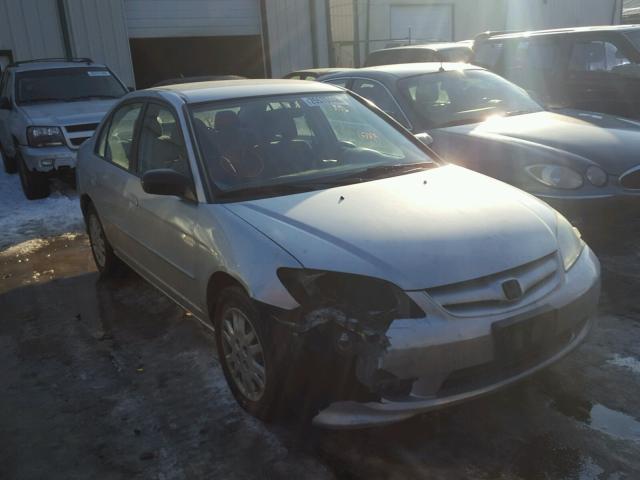 2HGES16505H507896 - 2005 HONDA CIVIC LX SILVER photo 1