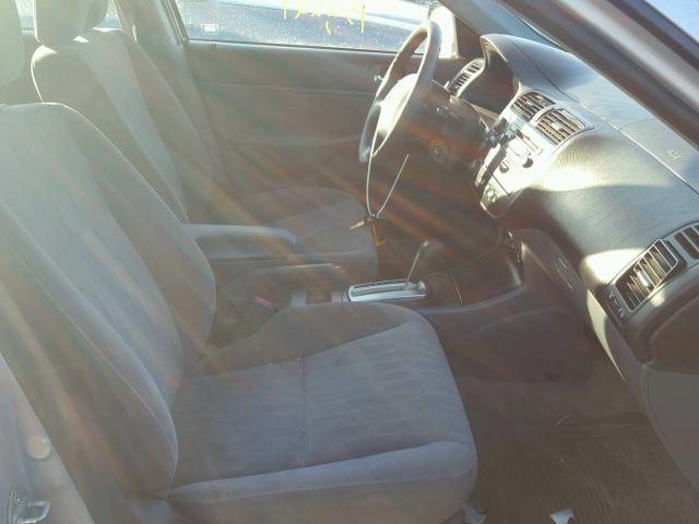 2HGES16505H507896 - 2005 HONDA CIVIC LX SILVER photo 5