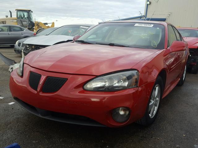 2G2WP552181127535 - 2008 PONTIAC GRAND PRIX RED photo 2